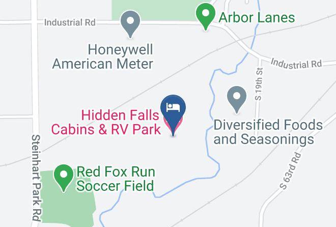 Otoe - Hidden Falls Cabins & Rv Park Maps