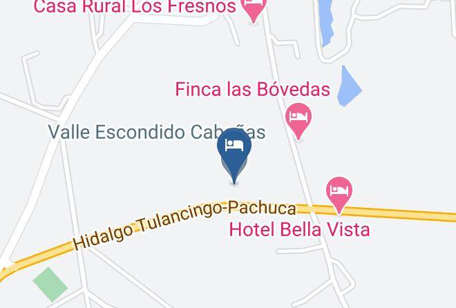Huasca De Ocampo - Valle Escondido Cabanas Maps