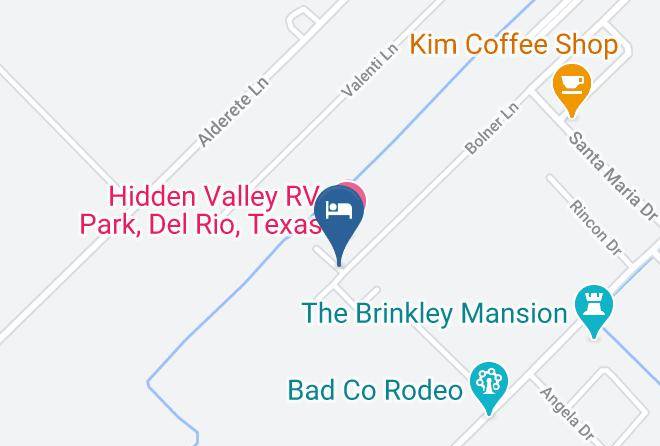 Val Verde - Hidden Valley Rv Park Del Rio Texas Maps
