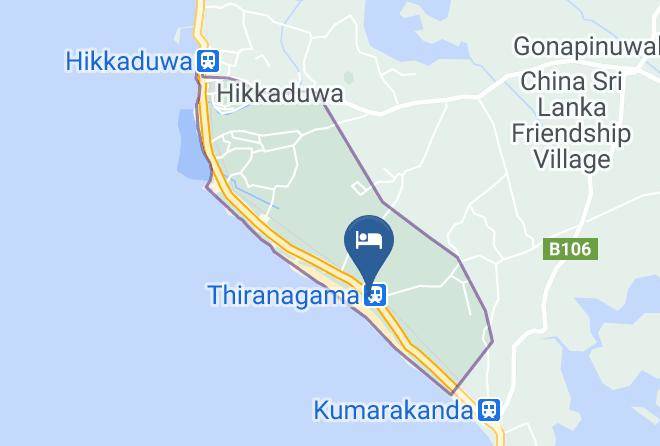 Hideaway Hikkaduwa Map