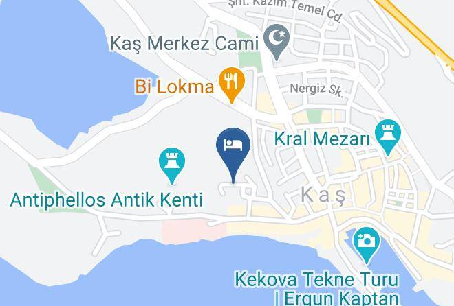Kas - Hideaway Hotel Maps