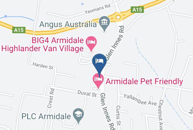 Armidale Regional - Hideaway Motor Inn Maps