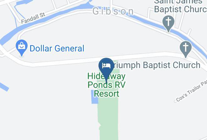 Hideaway Ponds Rv Resort Map