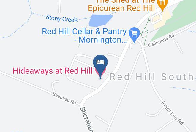 Mornington Peninsula - Hideaways At Red Hill Maps