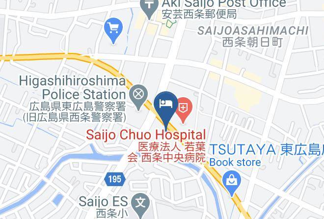 Higashihiroshima City - Higashi Hiroshima Green Hotel Morris Maps