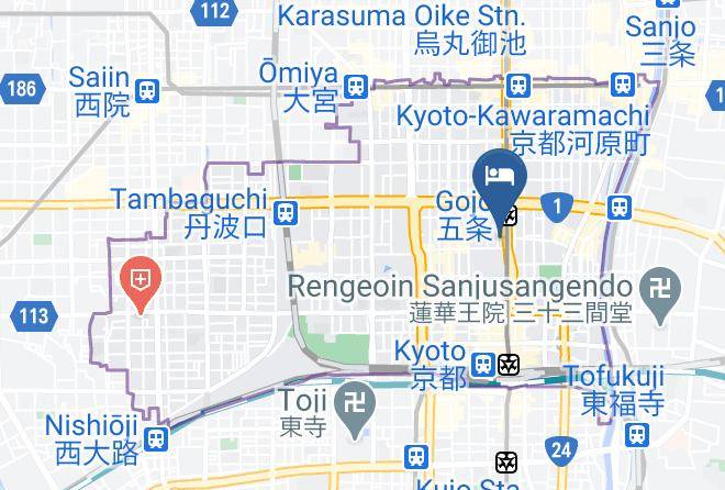 Kyoto City Shimogyo Ward - Higashiazai Tsumesho Maps