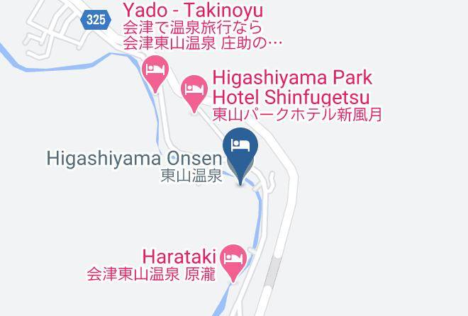Aizuwakamatsu City - Higashiyama Onsen Maps