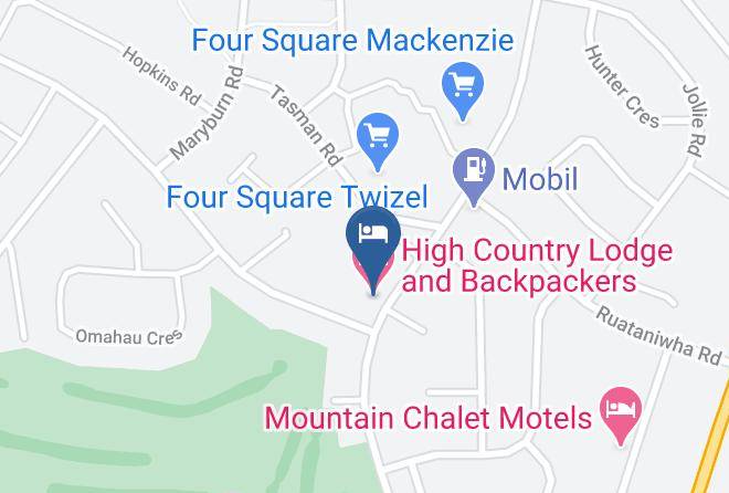Mackenzie - High Country Lodge And Backpackers Maps