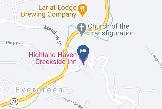 Jefferson - Highland Haven Creekside Inn Maps