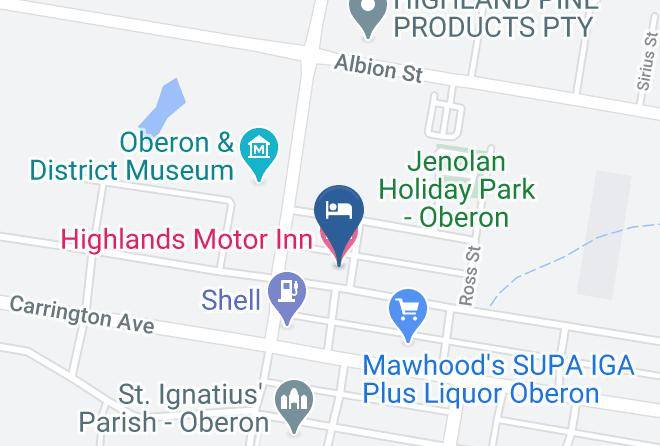 Oberon - Highlands Motor Inn Maps