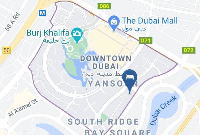 Dubai - Higuests Vacation Homes Burj Views East Maps