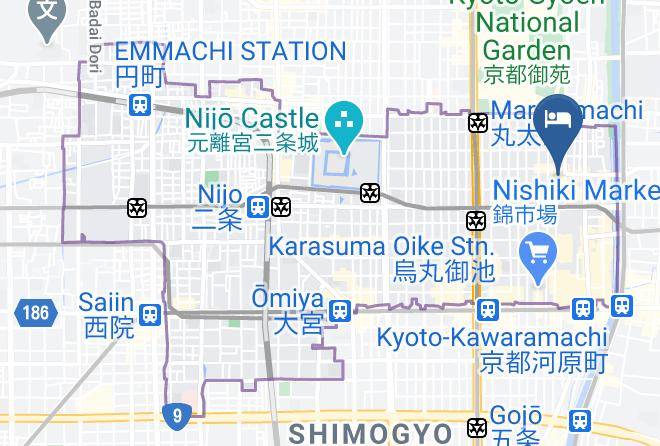 Kyoto City Nakagyo Ward - Hiiragiya Annex Maps