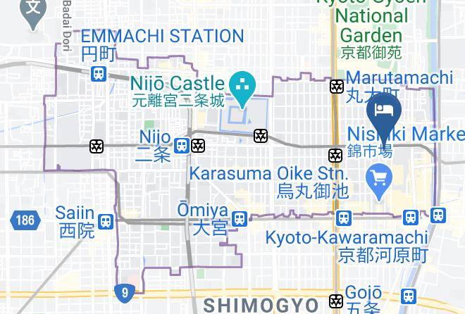 Kyoto City Nakagyo Ward - Hiiragiya Maps