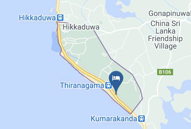 Galle - Hikkaduwa Blue Ocean Hotel Maps
