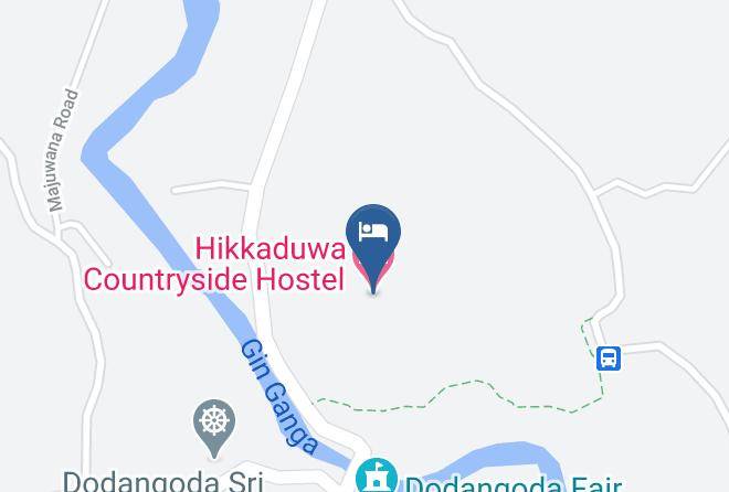 Galle - Hikkaduwa Countryside Hostel Maps