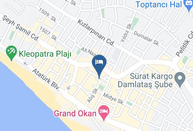 Alanya - Hildegard Hotel Maps