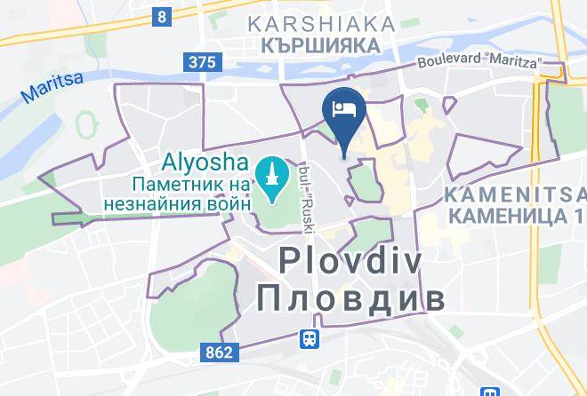 Plovdiv - Hill Town Family Hotel Maps