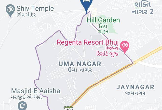 Bhuj - Hill View Resort Bhuj Kutch Maps