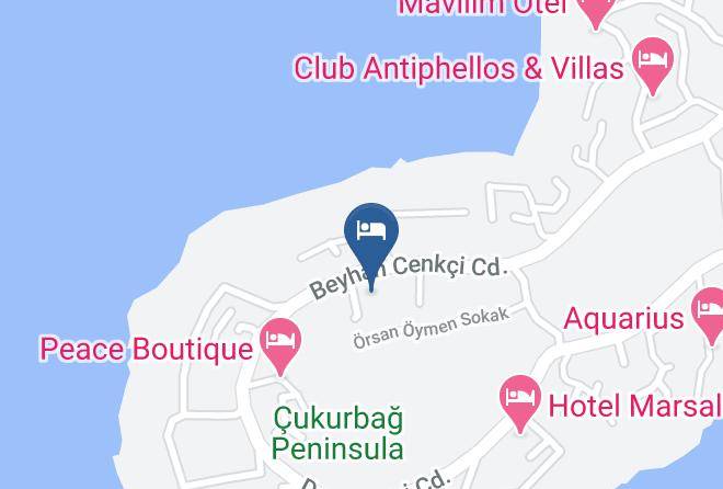Kas - Hillcity Hotel Maps