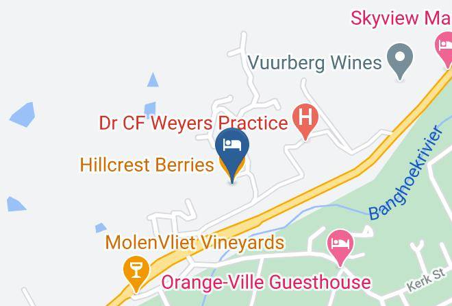 Cape Winelands - Hillcrest Berries Maps