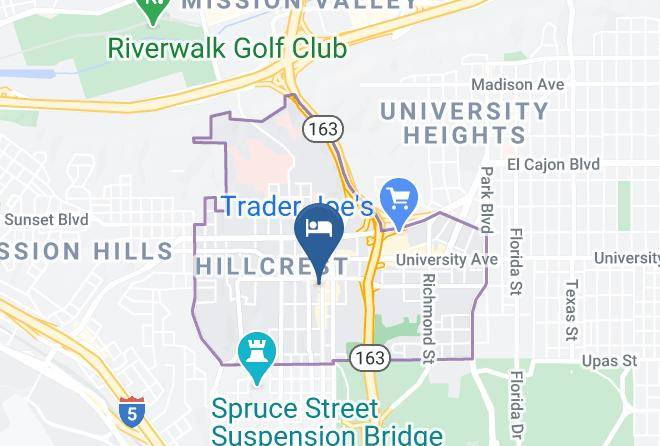 San Diego - Hillcrest Inn Maps