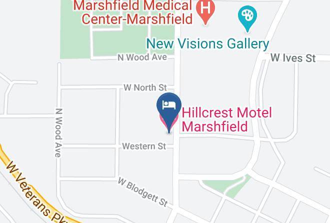 Wood - Hillcrest Motel Marshfield Maps
