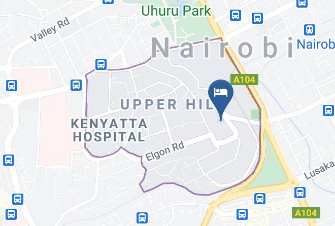 Nairobi - Hillpark Hotel Maps