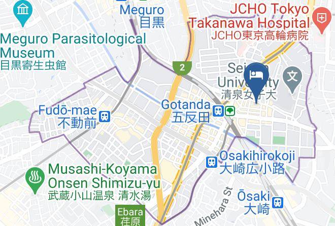 Shinagawa Ward - Hills Hotel Maps