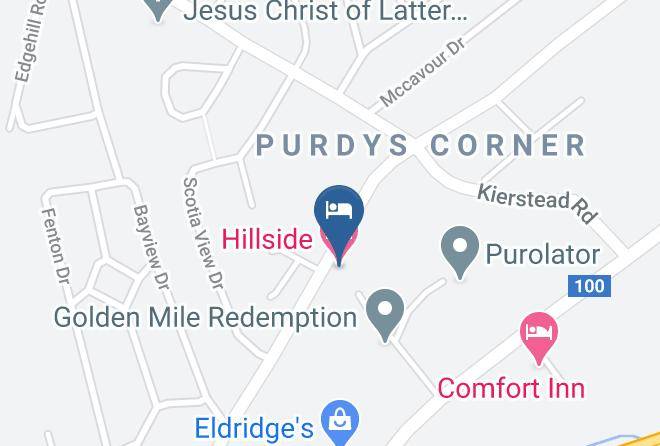 Saint John - Hillside Motel Maps