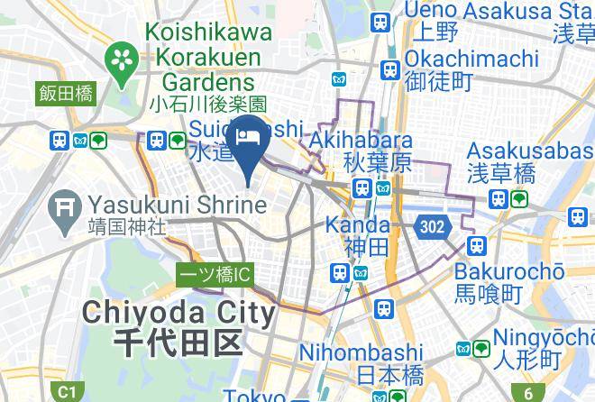 Chiyoda Ward - Hilltop Hotel Maps