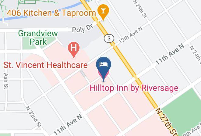 Yellowstone - Hilltop Inn By Riversage Maps