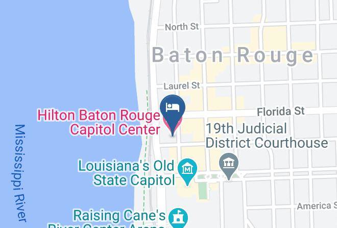 Hilton Baton Rouge Capitol Center Map