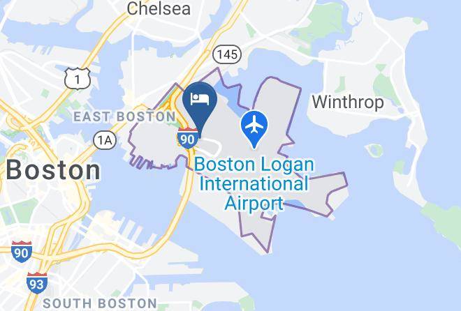 Hilton Boston Logan Airport Map