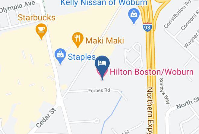 Middlesex - Hilton Boston Woburn Maps