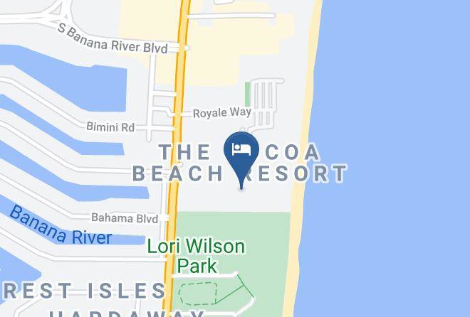 Brevard - Hilton Cocoa Beach Oceanfront Maps