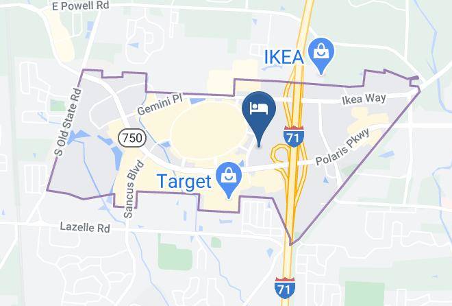 Hilton Columbus Polaris Map