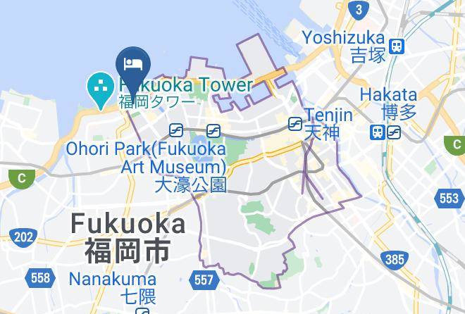 Fukuoka City Chuo Ward - Hilton Fukuoka Sea Hawk Maps