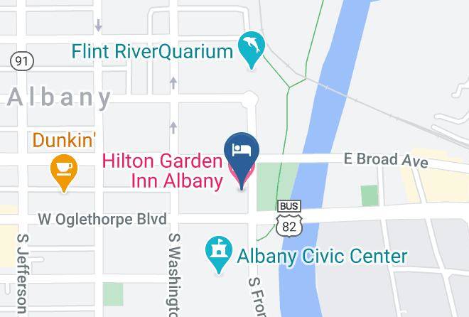 Hilton Garden Inn Albany Map