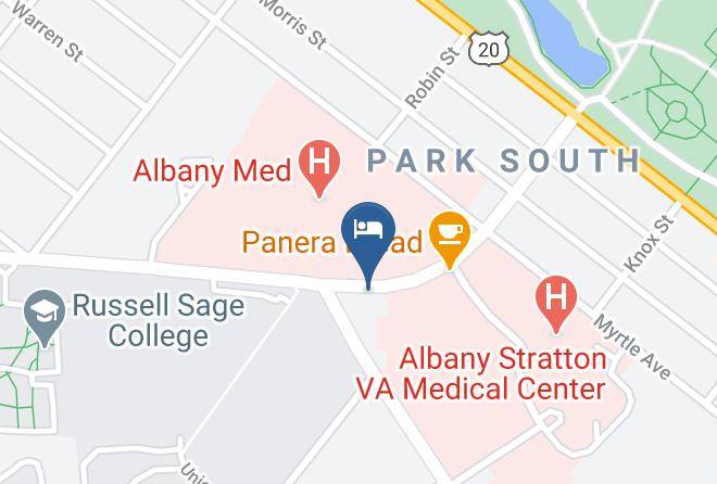 Hilton Garden Inn Albany Medical Center Map