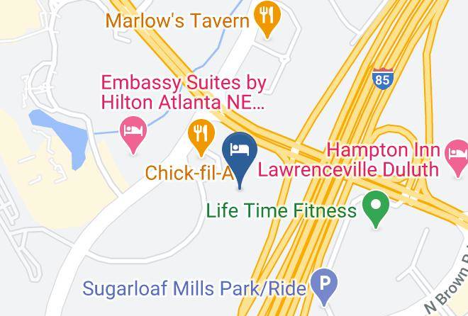 Hilton Garden Inn Atlanta Ne Gwinnett Sugarloaf Map