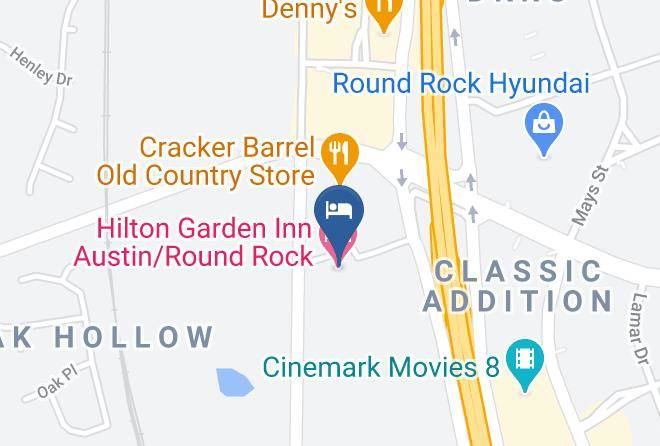 Hilton Garden Inn Austin Round Rock Map