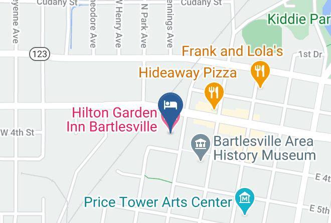 Hilton Garden Inn Bartlesville Map
