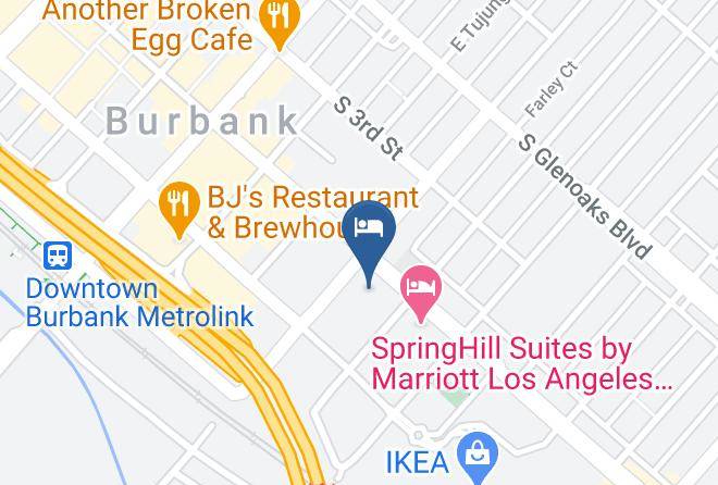 Los Angeles - Hilton Garden Inn Burbank Downtown Maps