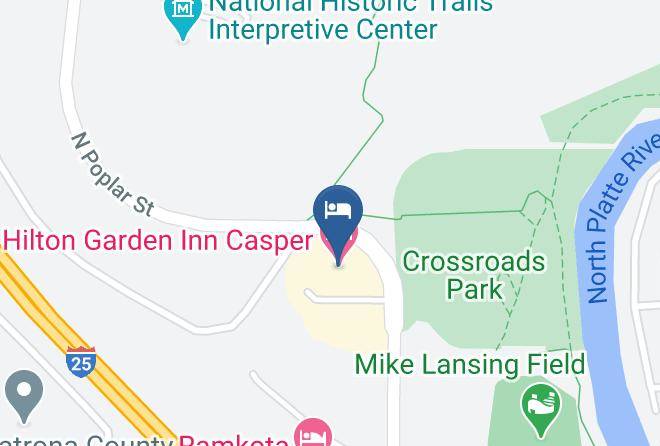 Hilton Garden Inn Casper Map