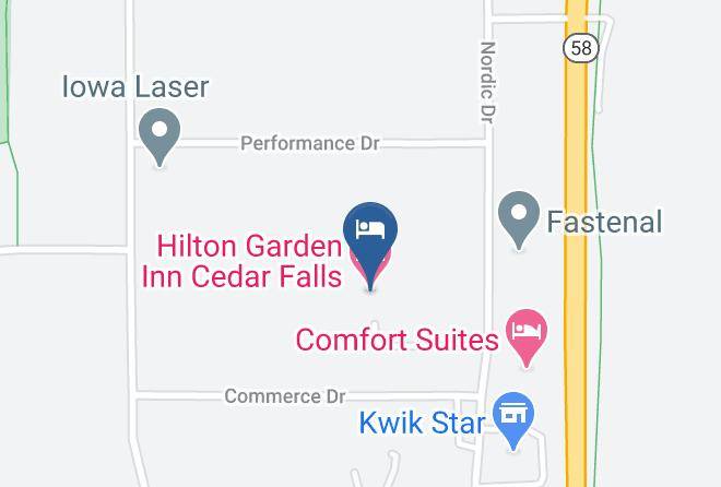 Black Hawk - Hilton Garden Inn Cedar Falls Maps