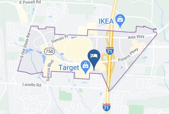 Hilton Garden Inn Columbus Polaris Map