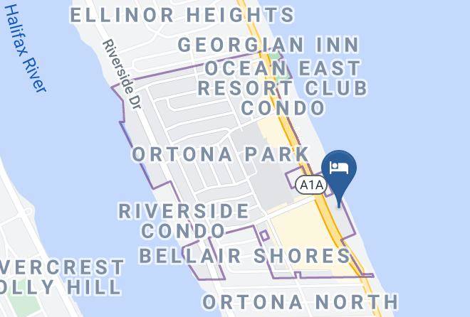 Hilton Garden Inn Daytona Beach Oceanfront Map