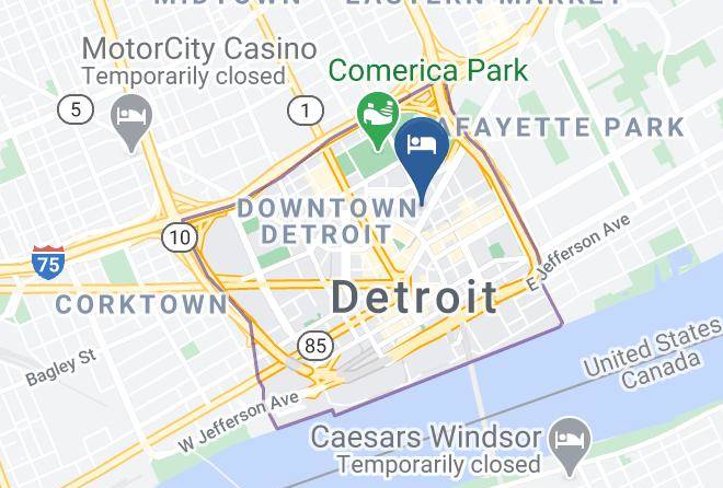 Hilton Garden Inn Detroit Downtown Map