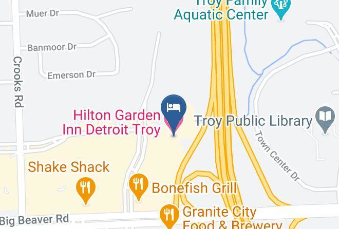 Oakland County Downtown Troy - Hilton Garden Inn Detroit Troy Maps