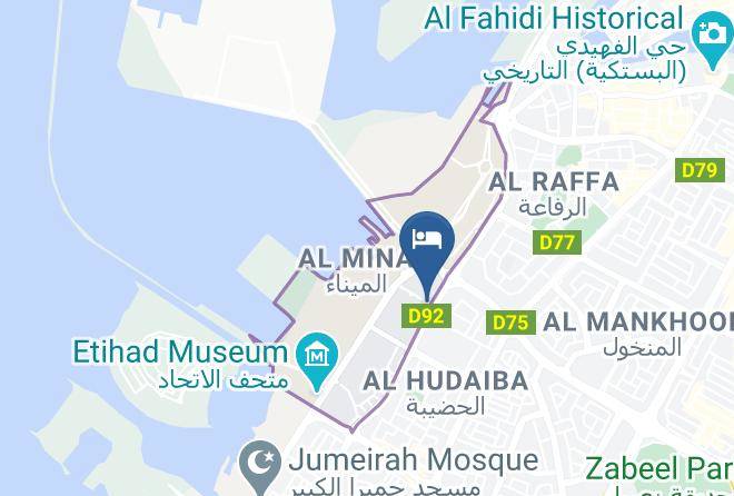 Dubai - Hilton Garden Inn Dubai Al Mina Maps